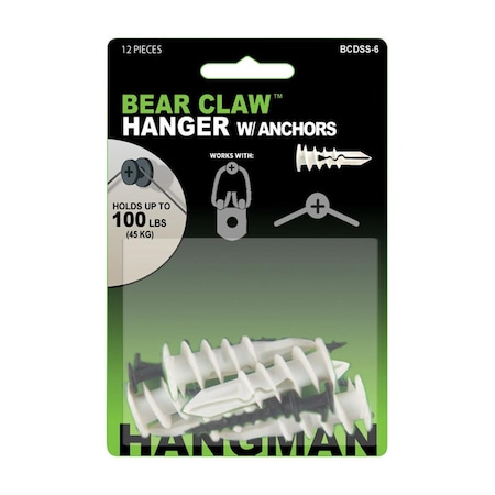 Hangman Products SelfDrilling Wall Hangers with Anchors 6 Each 5911367