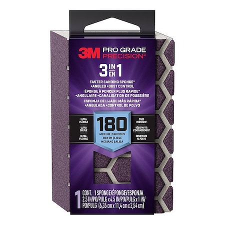 3M Sanding Sponge, Ceramic, Medium grade 7100332889