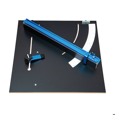 Powertec Table Saw Crosscut Sled, Woodworking Jig and Hardware Kit for Precise Cuts 71403