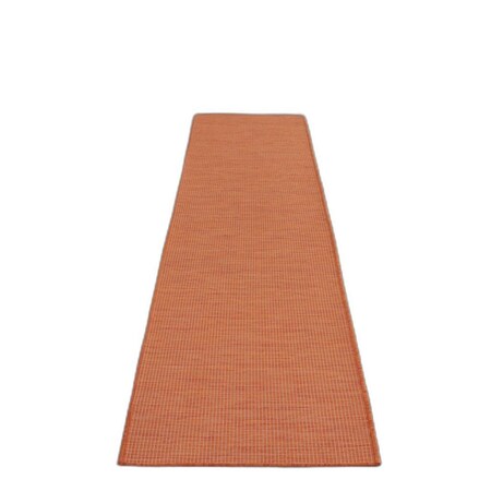 Homeroots 12' Terracotta Indoor Outdoor Area Rug 522590
