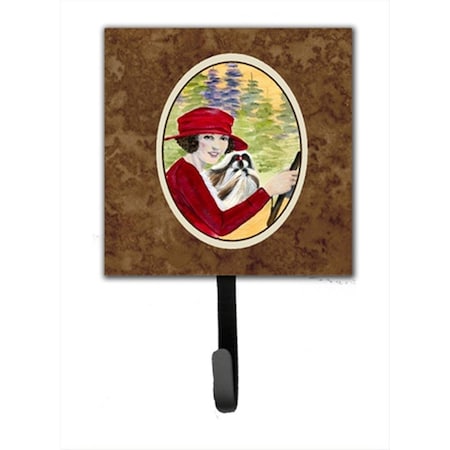 Carolines Treasures Lady Driving With Her Shih Tzu Leash Holder Or Key Hook SS8539SH4