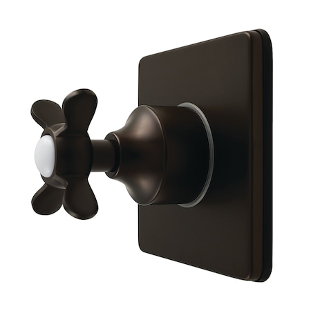 Kingston Brass Single-Handle Six-Way Diverter Valve with Square Trim Kit, Oil Rubbed Bronze KS4045BEX