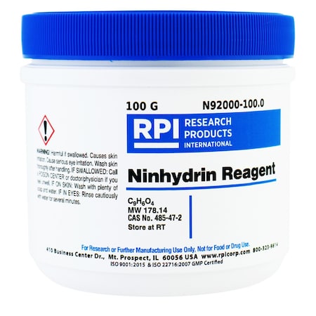 Rpi Ninhydrin Reagent, 100 Grams N92000-100.0