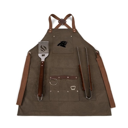 Picnic Time Family Of Brands NFL Carolina Panthers - BBQ Apron with Tools & Bottle Opener 636-89-140-054-2