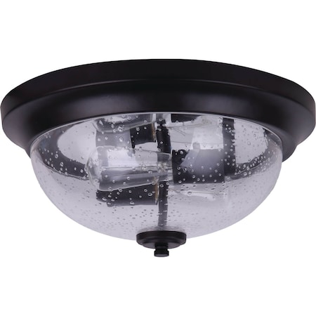 Home Impressions 13'' Oil Rubbed Bronze LED Flush Mount Ceiling Light Fixture IFM256A13ORB-S