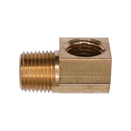 Auveco Brass 90 Degree Inverted Flare 3/16in To Male Pipe 1/8in Adapter, 5PK 75