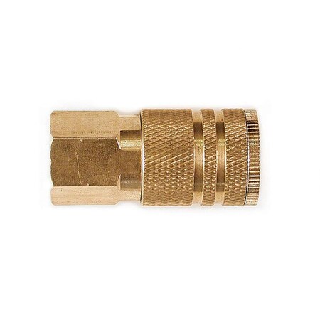 Tinkertools 0.25 x 0.25 in. Female NPT Industrial 6-Ball Brass Coupler TI1600382