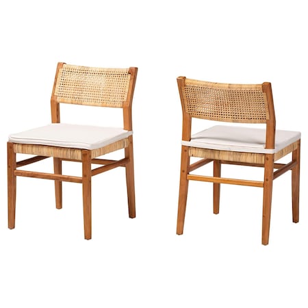 Bali & Pari Chatura Natural Rattan Dining Chair 267-2PC-14586-ZORO