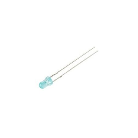 American Opto 3mm Round LED, Color: White, Wavelength or CIE: X=0.31, Y=0.32, Intensity: 10000, L314NWC-30D