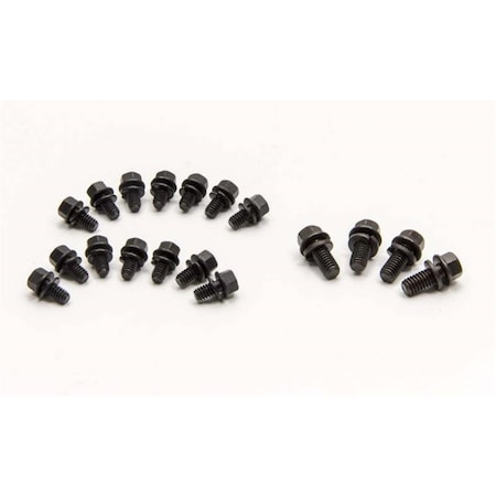 Manley 42173 Performance Hex Head Oil Pan Bolt Kit Steel Black Oxide Small Block Chevy - Kit MAN42173
