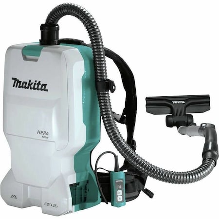 Makita Backpack Vacuum, 20 5/8 in H, 15 lb XCV17Z