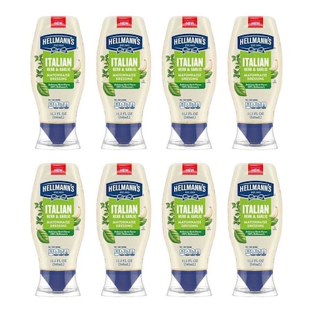 Hellmanns Italian Herb and Garlic Mayonnaise Dressing, 11.5 Fluid Ounce, 8PK 69996529