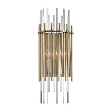 Hudson Valley Lighting Wallis 2 Light Wall Sconce 8 In. Aged Brass 6300-AGB