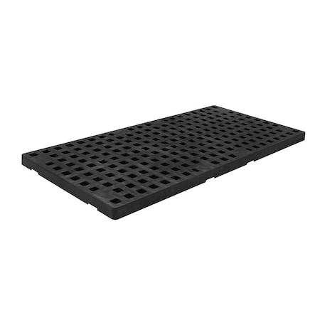Enpac Replacement Heavy-Duty Spill Pallet Grate, Black 7005-BK