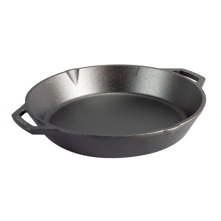Lodge 13.25 Inch Seasoned Cast Iron Dual Handle Pan, 2PK L12SKL