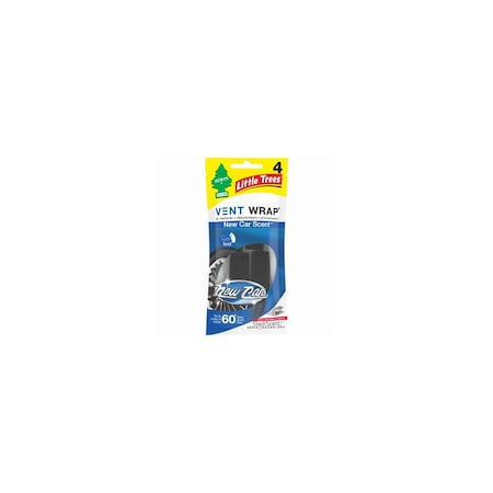 Little Trees Car Air Freshener Vent Wrap New Car Scent 4 oz Solid CTK-52733-24