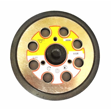 Diskit Gripit Abrasive Sanding Pad 55598: Medium, 5", Hook, 8 Hole, Low Profile MADE IN USA 55598