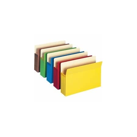Smead Pocket Folder, 3.5", Assorted, 5PK 74892