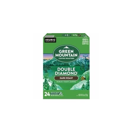 Green Mountain Coffee Roasters Green Mountain Coffee K-Cup, Pod Double Diamond, Keurig Single-Serve K-Cup pods, Dark Roast, 24PK 5000330051