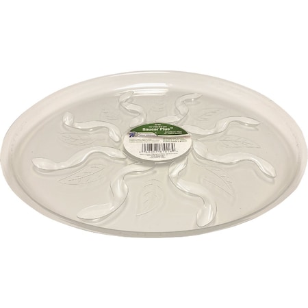 Gardeners Blue Ribbon Saucer Plus 16'' Clear Plastic Flower Pot Saucer SP16
