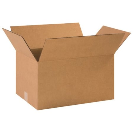 Partners Brand Corrugated Boxes, 18 1/2" x 12 1/2" x 10", Kraft, 20/Bundle 181210R