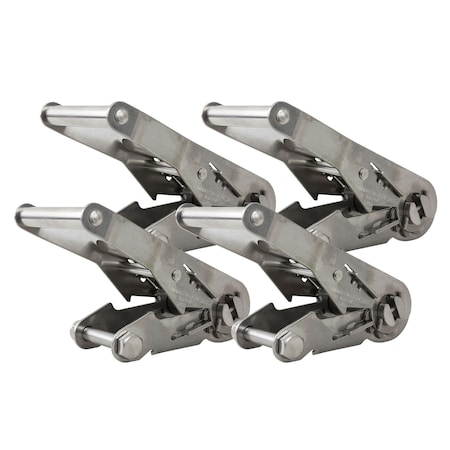 Mytee Products 2in Stainless Steel Ratchet - No Strap, 4PK RB2-SSx4