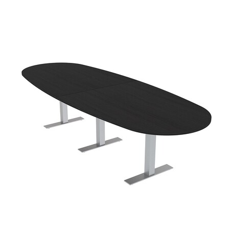 Skutchi Designs 10 Person Conference Table With Power Unit | 10' Boval Table | Harmony Series HAR-BOVL-48X120-T-U999ST19-NA