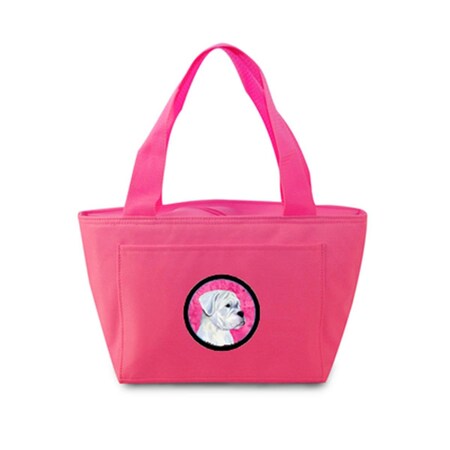 Carolines Treasures Pink Boxer Zippered Insulated School Washable And Stylish Lunch Bag Cooler SS4785-PK-8808