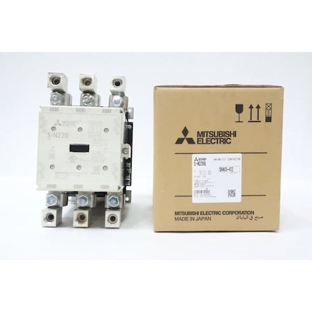 Mitsubishi AC CONTACTOR 220A AMP 150HP 100-127V-AC S-N220
