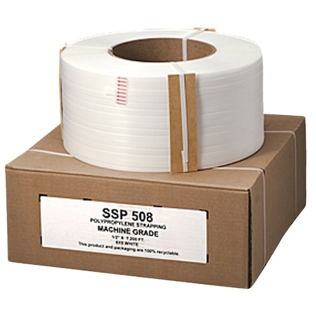 Nifty Products 1/2'' W. x 7200 Ft. L. Waffle Weave Polypropylene Strapping Coil SSP508HD