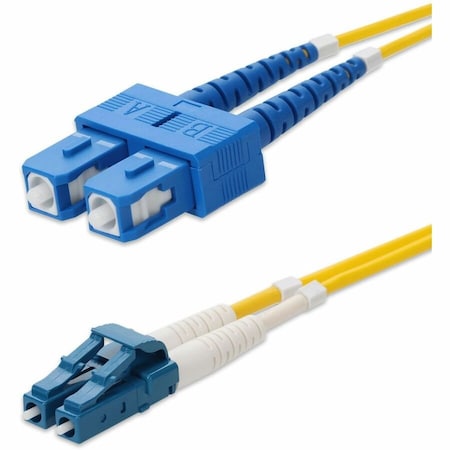 Add-On 7M SC TO LC YELLOW OS2 DUPLEX OFNR (RISER-RATED) SMF FIBER PATCH CABLE ADD-SC-LC-7M9SMF-YW