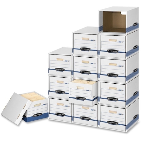 Bankers Box File/Cube File Storage Box Shell - Internal Dimensions: 13in Width x 16.50in Depth x 10.50in, 6PK 1626