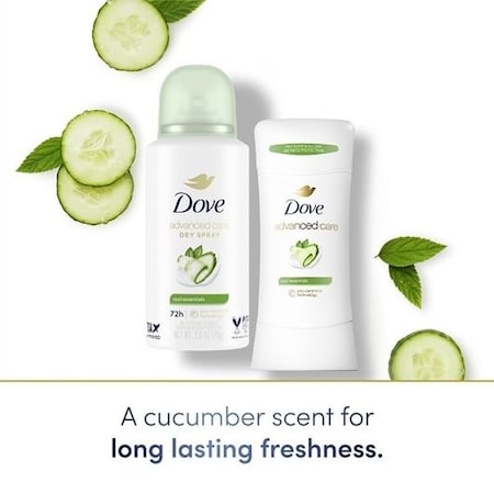 Dove Advanced Care Cool Essentials Antiperspirant Deodorant, 2.5 Fluid Ounce Aerosol, 12PK 69642399