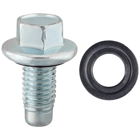 Auveco Oil Drain Plug with Rubber Gasket M12-1.75 - GM, 2PK 21047