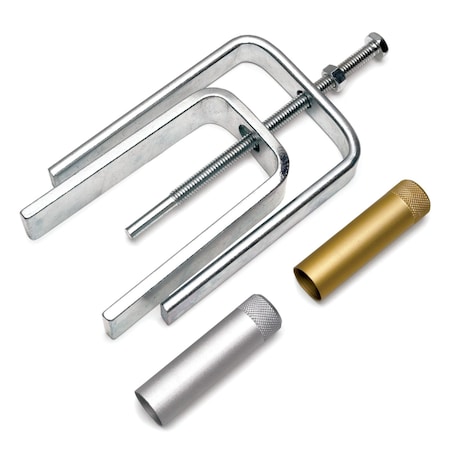 Performance Tool Steering Wheel Lock Plate Tool, SAE/Metric, Steel Yokes, Aluminum Adapters W80649