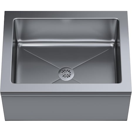 Amgood Stainless Steel Floor Mop Sink 25 in. x 33 in. x 16