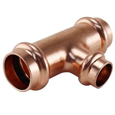 Apollo Tee, 3/4 x 3/4 x 1/2 in, Press Fit, Copper, 300 psi Pressure XPRT343412