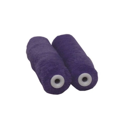 Linzer 6 in. x 3/8 in. High-Capacity Polyester Knit Mini Paint Roller - Pair HD MR 3382 0600