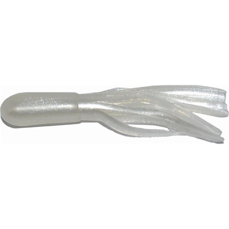 Big Bite Baits 1.5 in. Crappie Tube, Pearl, 10PK 15CRTU-10
