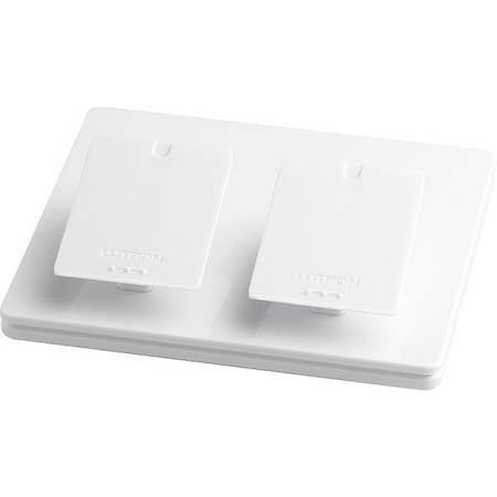 Lutron Pedestal, White, Double L-PED2-WH