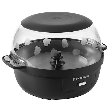 West Bend Stir Crazy 6 Qt. Popcorn Machine, in Black PCWBSCBK13