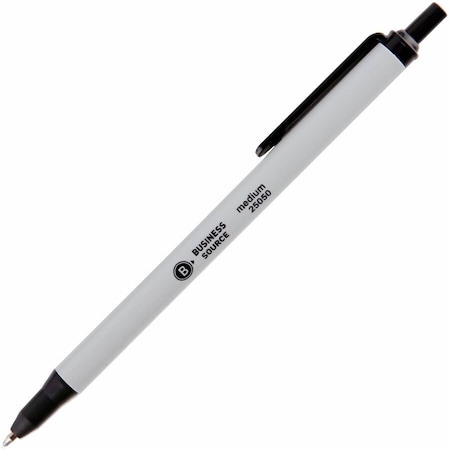 Business Source Pen, Gray, Plastic, PK2 BSN25050