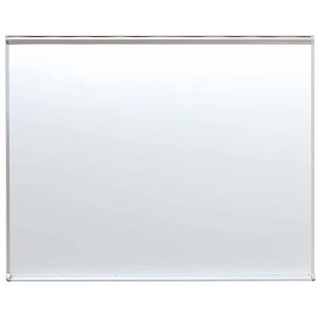Aarco Porcelain Enamel on Steel Markerboard w/ 1'' Map Rail, 48''Hx60''W WDS4860M