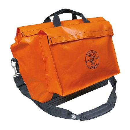Klein Tools Tool Bag, Orange, Polyester, 1 Pockets 5181ORA