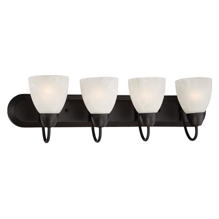 Designers Fountain Torino 4 Light Bath Bar With Oil Rubbed Bronze Finish 15005-4B-34
