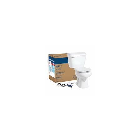 Mansfield Pro-Fit 1 White Round Bowl 1.6 GPF Complete Toilet 130CTK