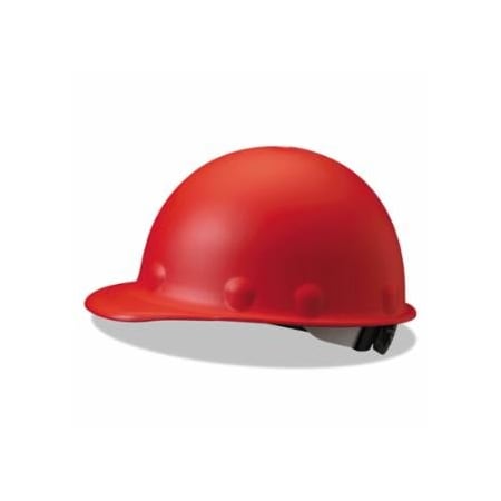 Honeywell Fibre-Metal Roughneck P2 Hard Cap, 8-point Ratchet, Quick-Lok Block and 3R Ratchet Headband, P2A, Red 280-P2AQRW15A000