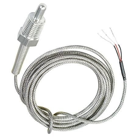 Omega Pipe Plug Thermistor Probe, Stripped Leads, -80 degC to 100 degC, 0.2 degC, 0.25 " x 0.5 " Probe, 8 TH-44006-1/8NPT-80