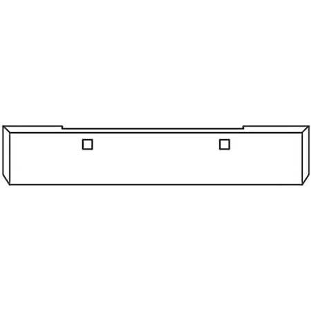 Replacement For Kenworth W900B Aerocab Year 1999 18 In Stainless Steel Blind Mount Boxed End Bumper