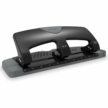 Swingline SmartTouch LowForce 3Hole Punch, Black SWI74133
